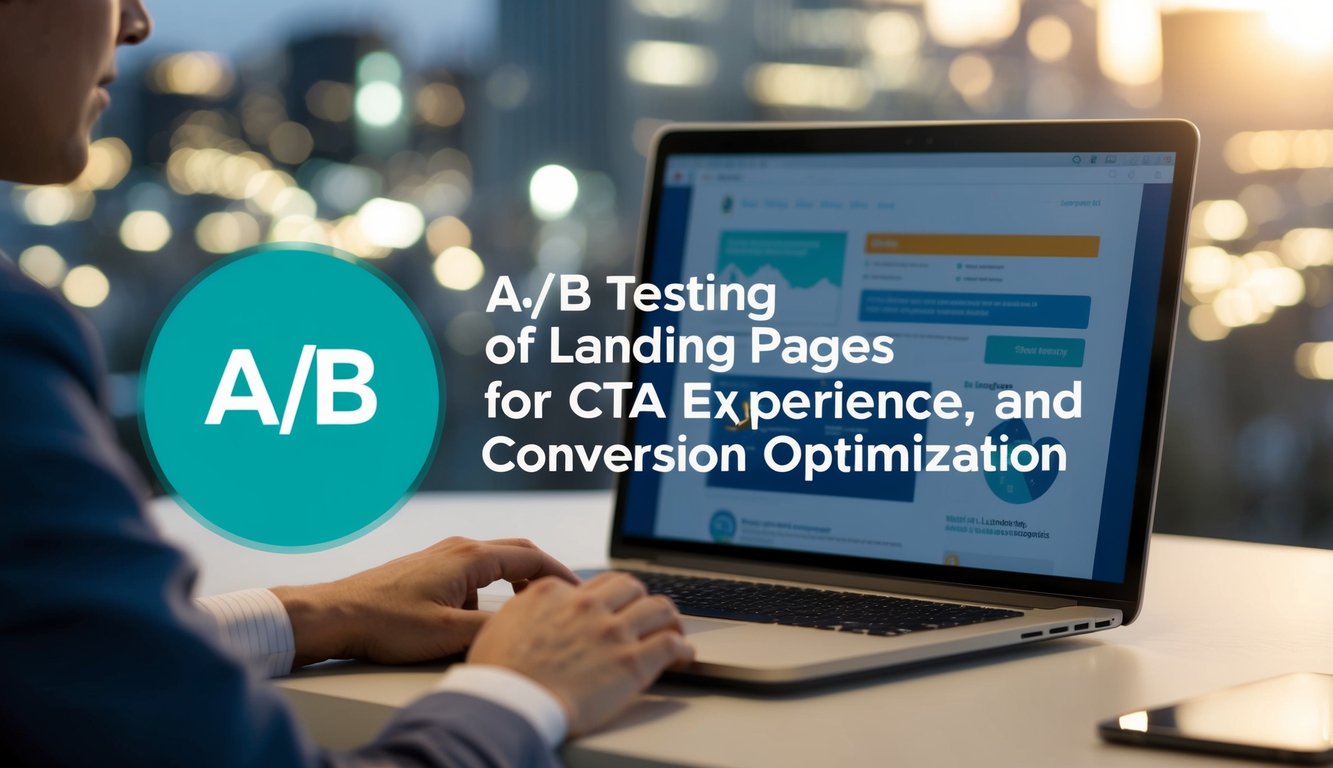 A/B testing of landing pages for optimal CTA conversion, user experience, and conversion optimization